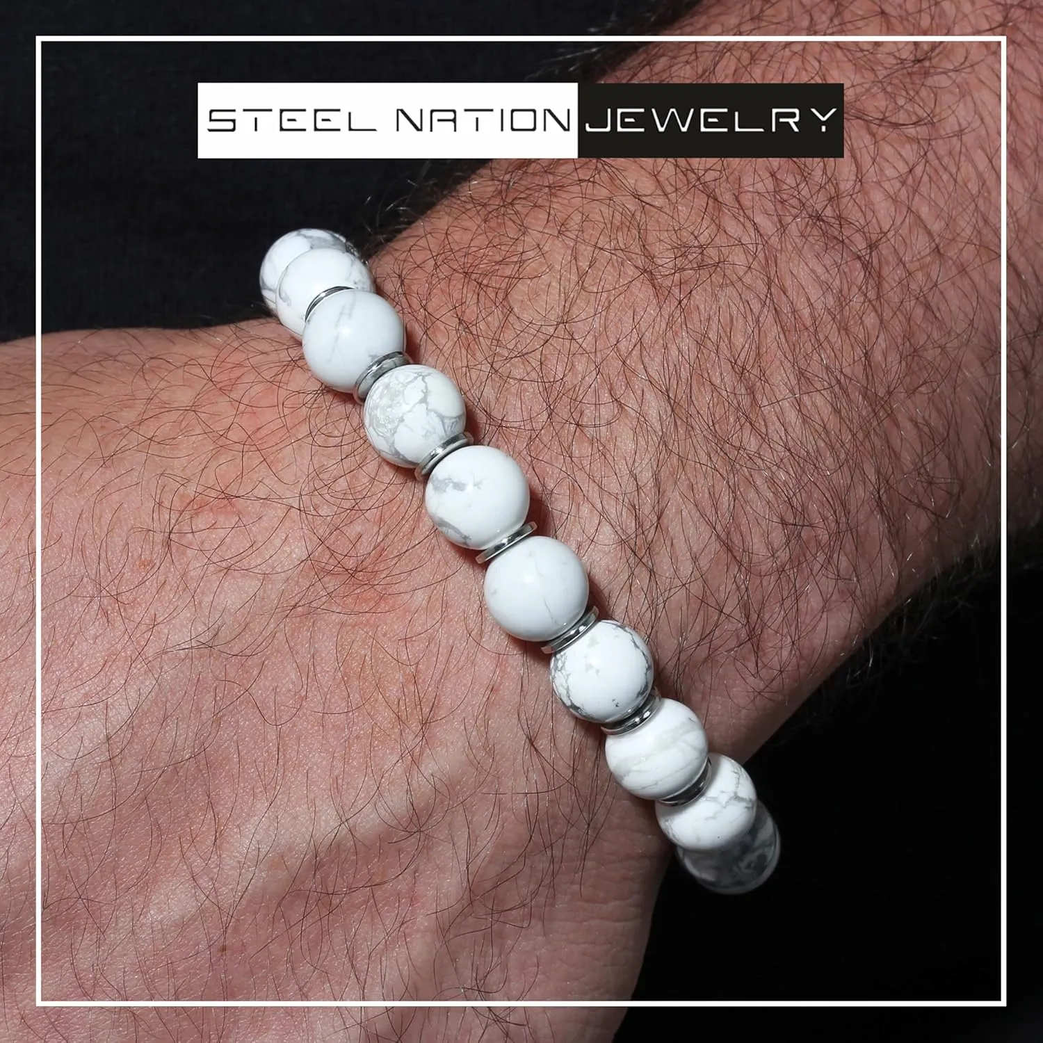 Mens Stainless Steel Bolo Bead Bracelets - Adjustable Hypoallergenic - Choice of Color Styles and Sizes