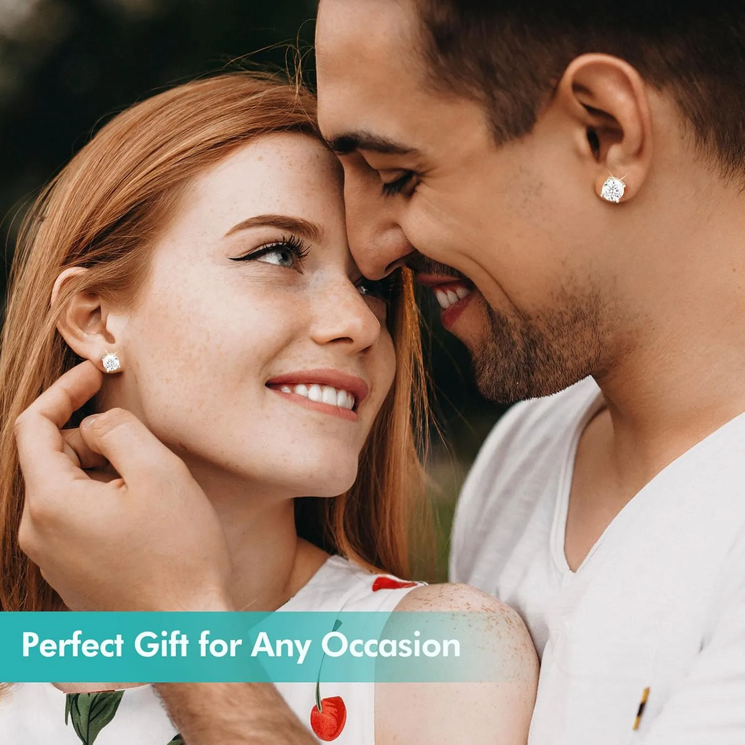 Moissanite Stud Earrings, 0.63.0ct Lab Created Diamond Earrings for Women & Men, D Color VVS1 Clarity, 925 Sterling Silver, 14K White Gold Plated, Hypoallergenic Solitaire Studs Jewelry Gift