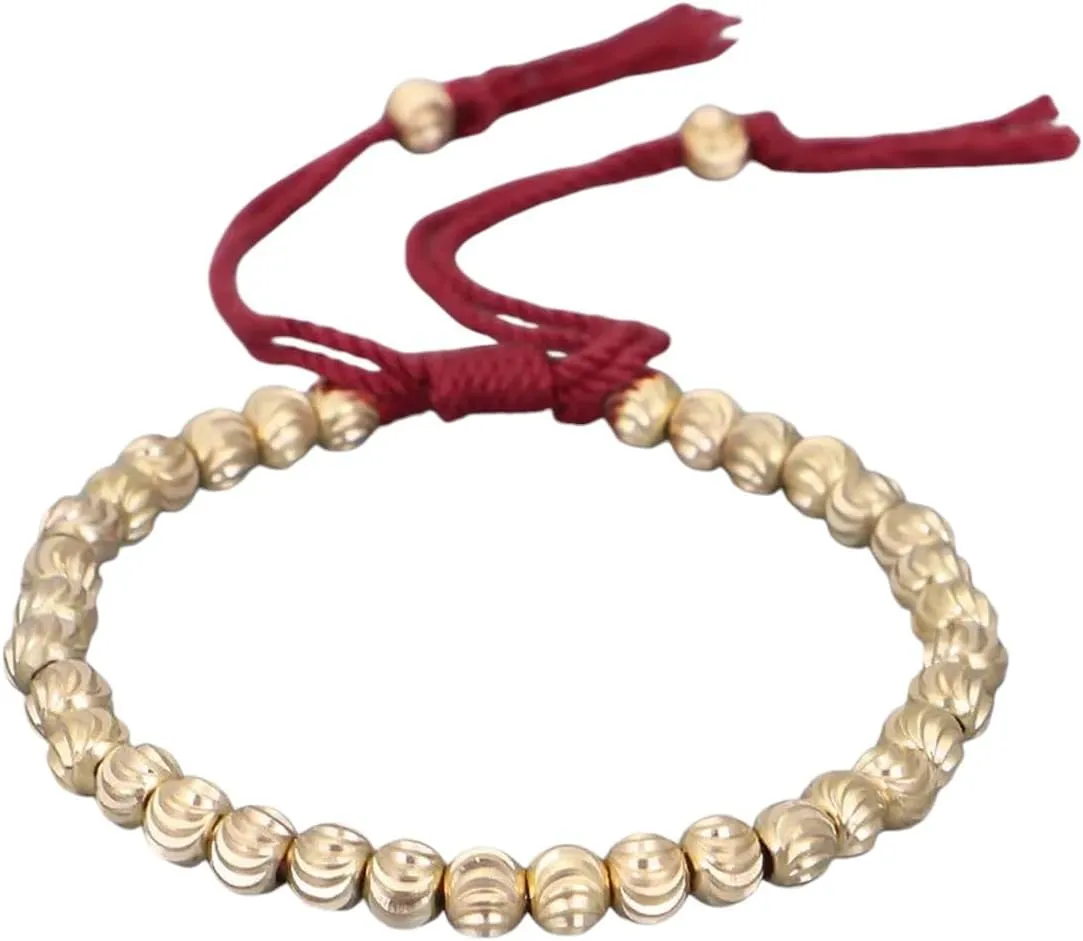 New for Arrival Trendy 2025 Handmade Tibetan Buddhist Prayer Copper Beads Bracelet High Qulity Braided Lucky Rope Bracelet for Women Men Jewelry Fashion Accessories Creative Gift