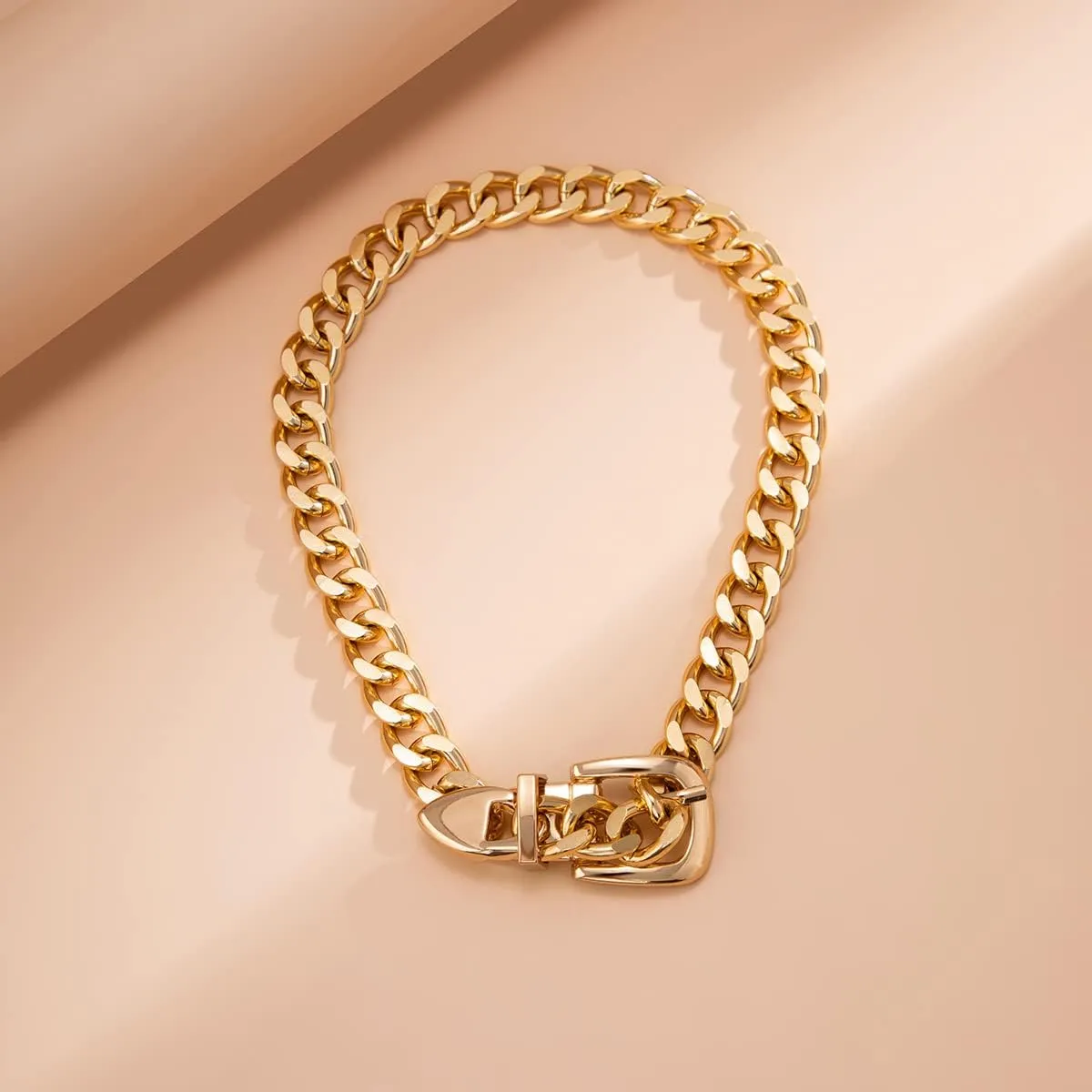Otxas Chunky Gold & Silver Necklaces for Women - Punk Choker, Cuban Chain, Vintage & Trendy Hip-hop Jewelry