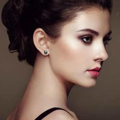 Pearl Stud Earrings for Women, Handpicked Freshwater Pearl Earring Studs Ball Pearls Stud Imitation Pearl Earrings Set for Women.