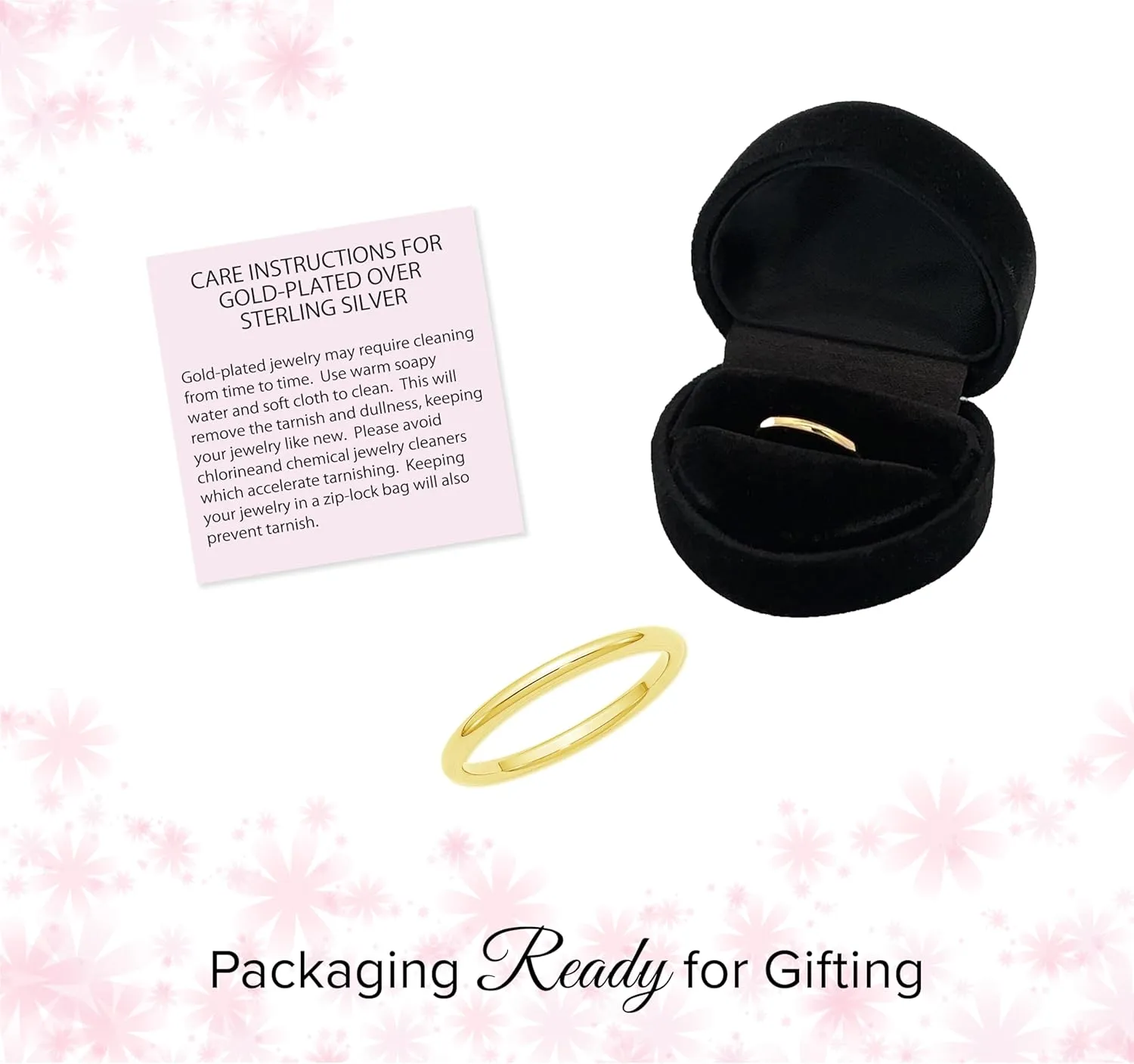 Precious Pieces Sterling Silver or 14K Gold-Plated Baby Ring, Twisted or Plain 2mm Band for Babies, Toddlers, Kids or Women