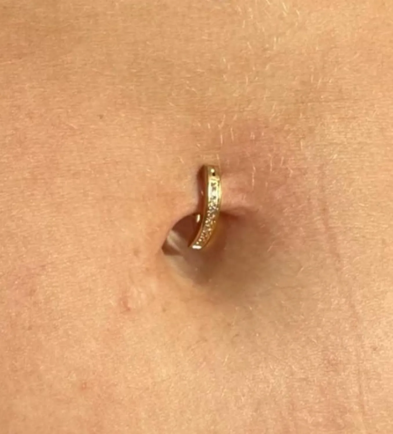 QWALIT Belly Button Rings 14G Surgical Steel Belly Rings CZ Opal Navel Piercing Jewelry for Women Girls 3/8" 10mm Silver Rose Gold