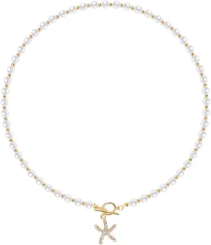 Rbenxia Pearl Choker Necklace for Women White Pearl Necklaces Adjustable Summer Beach Simple Bridesmaid Jewelry Gifts