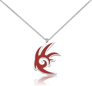 Red Hedgehog Necklace Game Pendant Cosplay Necklaces Stainless Steel Chain Trendy Statement Inspired Jewelry
