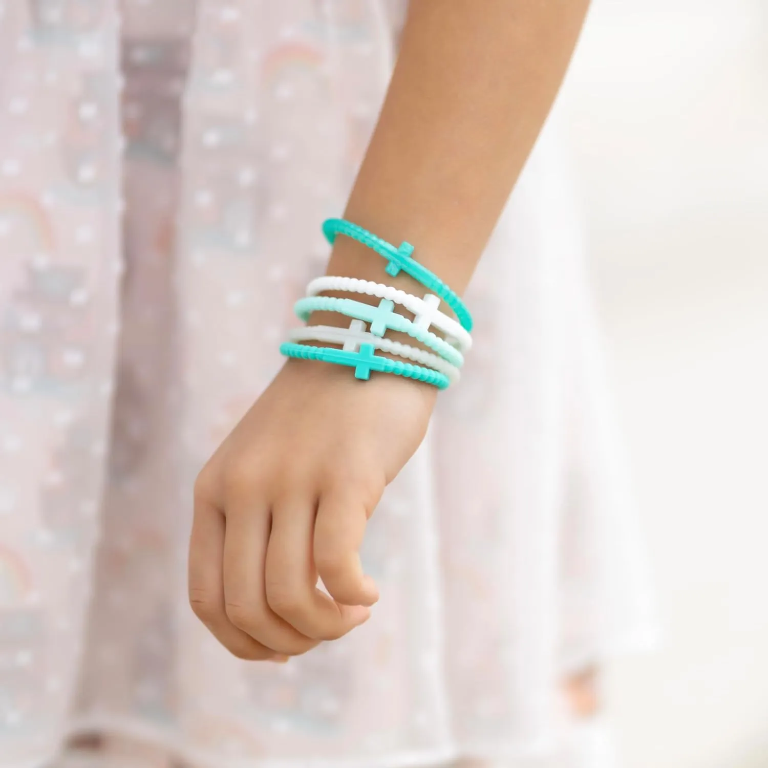 Ryan & Rose Jesus Bracelets - Cross Silicone Bracelet