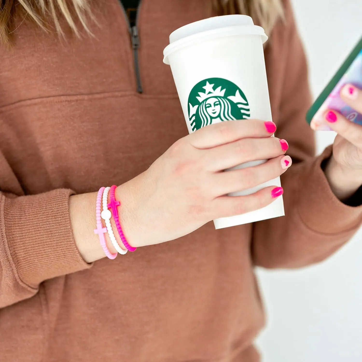 Ryan & Rose Jesus Bracelets - Cross Silicone Bracelet