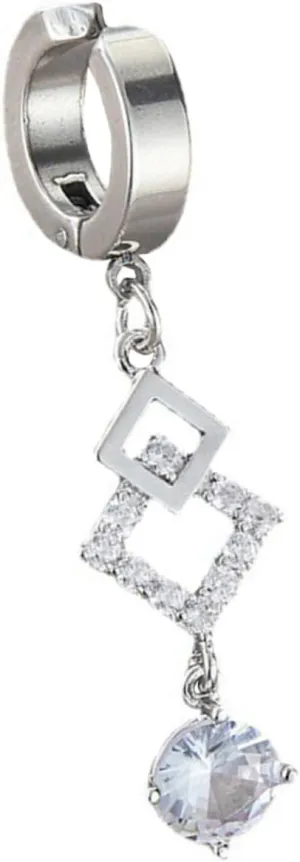 SAFIGLE Navel Ring Belly Ring Belly Button Rings Dangling Clip on Belly Button Rings Stainless Steel Belly