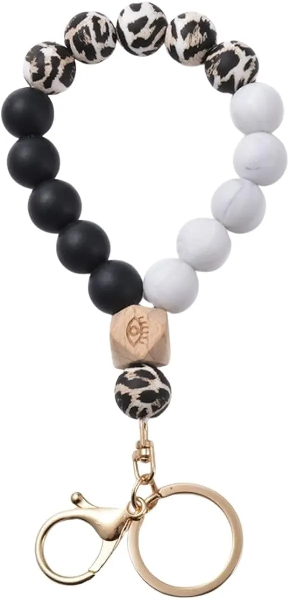 Stacked Bracelet, Metal Bracelet for Men Crystal Black Alloy Adjustable Round Natural Stone Beads for Wedding A Best Friend Bracelet