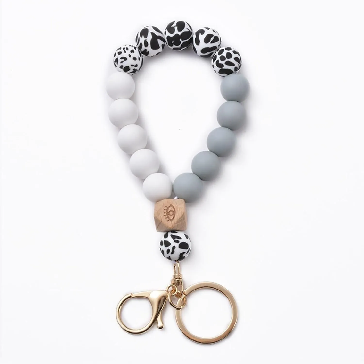 Stacked Bracelet, Metal Bracelet for Men Crystal Black Alloy Adjustable Round Natural Stone Beads for Wedding A Best Friend Bracelet