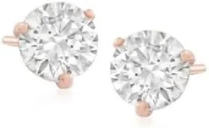 Swarovski Crystal "Solitaire" Clear Crystal Stud Earrings