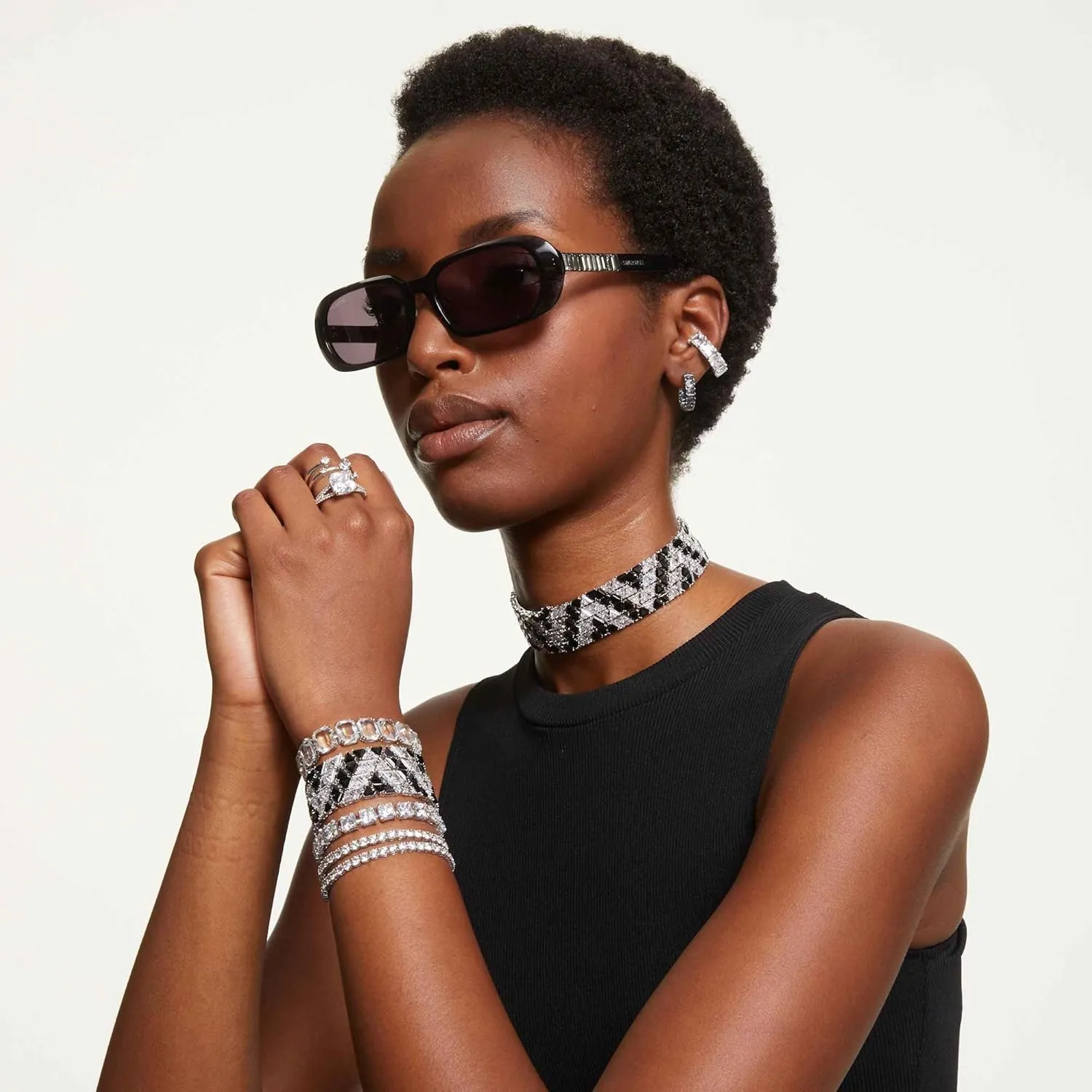 SWAROVSKI Millenia Bracelet & Earrings Crystal Jewelry Collection