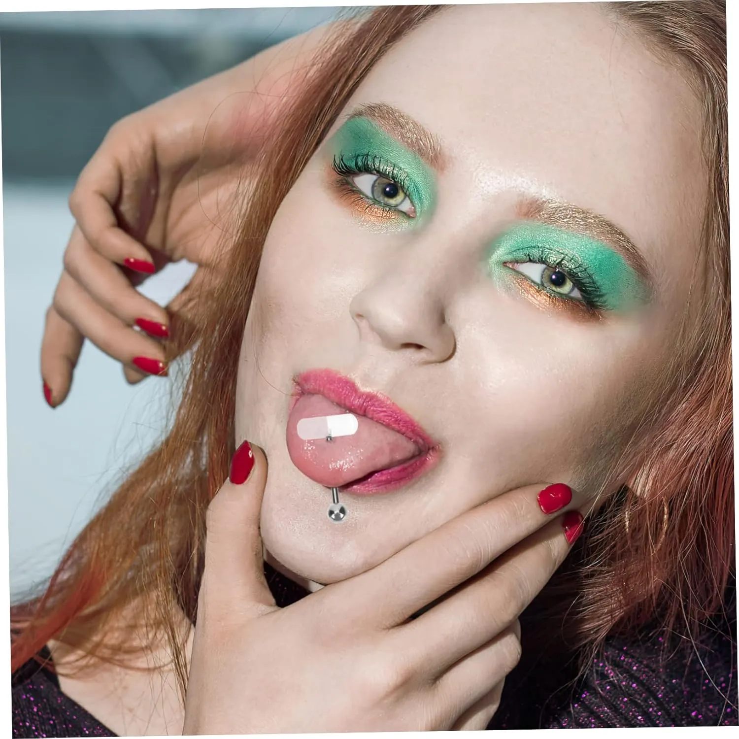 TENDYCOCO 20 Pcs Pill Tongue Ring Body Piercing Jewelry Body Jewlery Body Jewelry Belly Button Rings Eyebrow