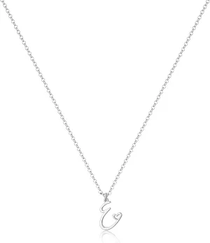 Tewiky Initial Necklace for Women-14k Gold Filled Dainty Letter Necklaces Trendy Cute Custom Personalized Monogram