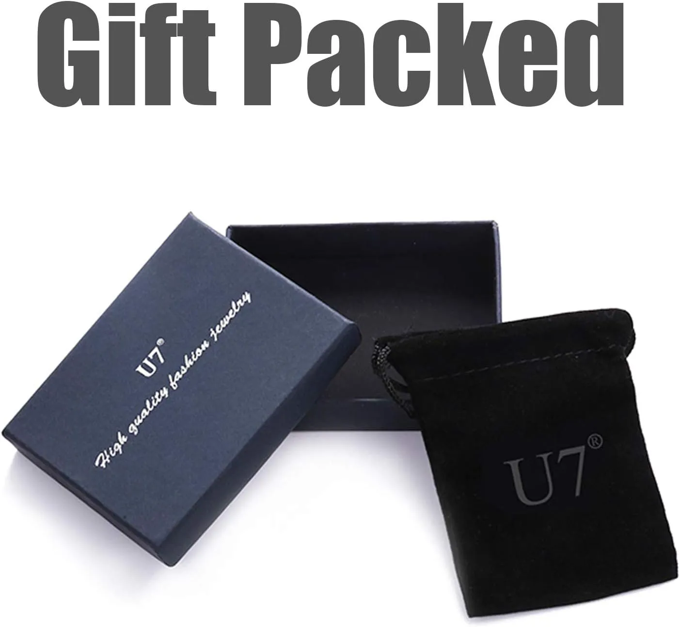 U7 Africa Map Necklaces for Men Women,Stainless Steel/18K Gold Plated African Country Map Jewelry