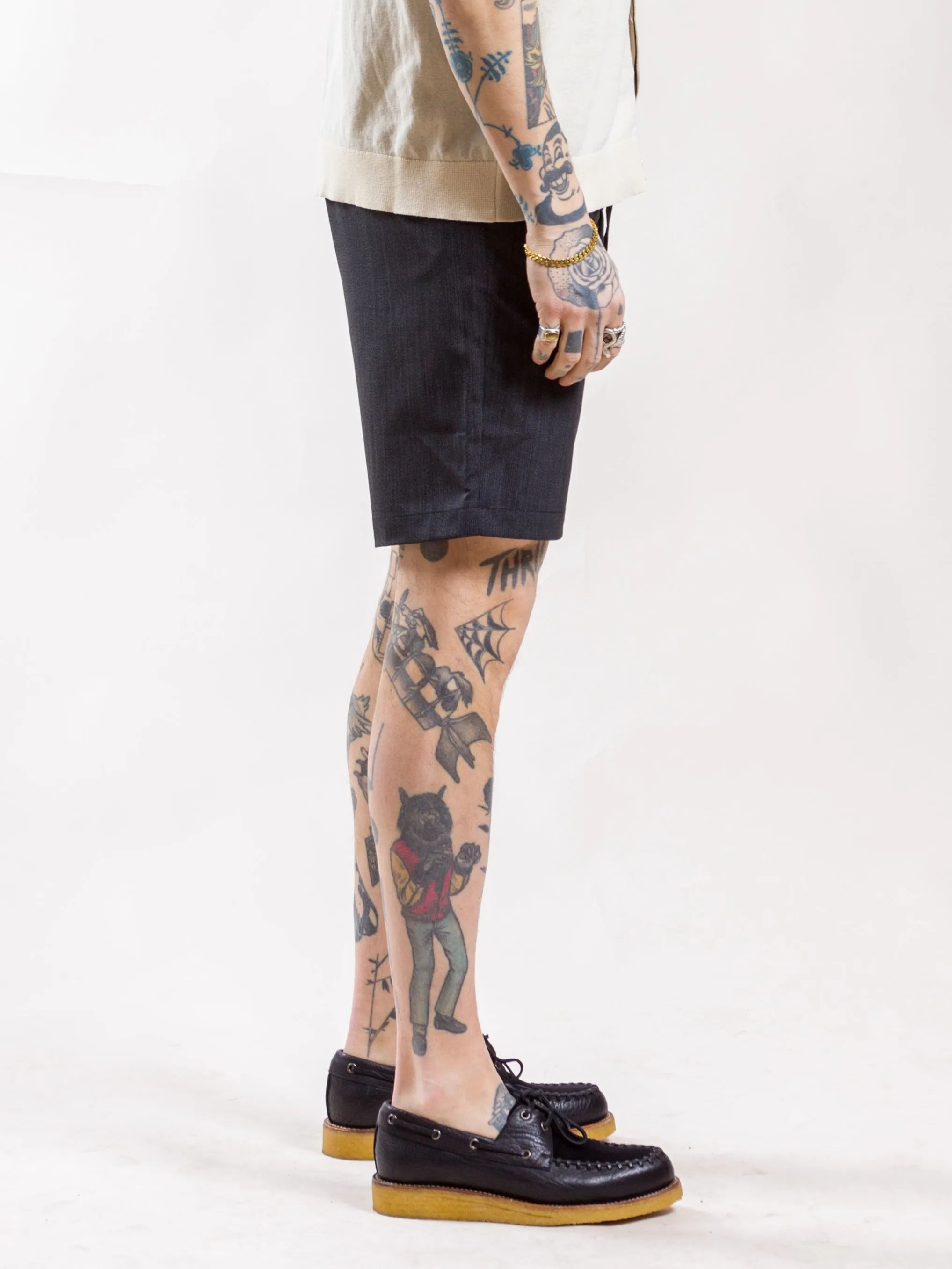 Uncle Bright, Marvin Shorts, Grey Stripe/ Petrol