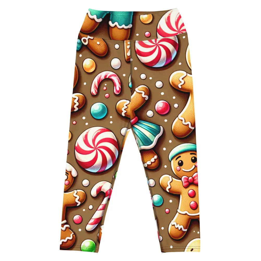 Whimsical Winter Wear Yoga Capri Leggings