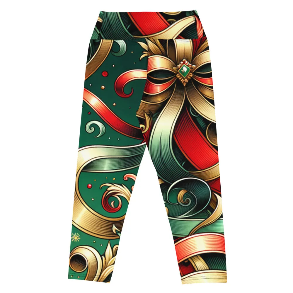 Whimsical Winter Wear Yoga Capri Leggings