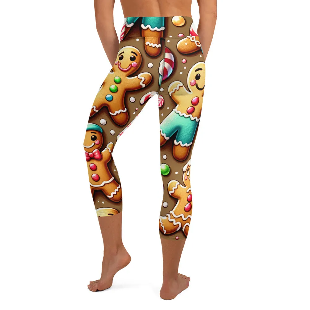 Whimsical Winter Wear Yoga Capri Leggings