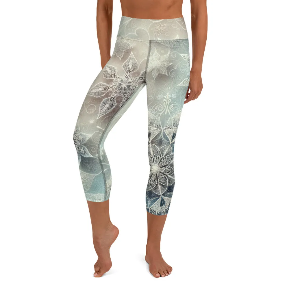 Whimsical Winter Wear Yoga Capri Leggings