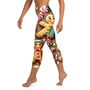 Whimsical Winter Wear Yoga Capri Leggings